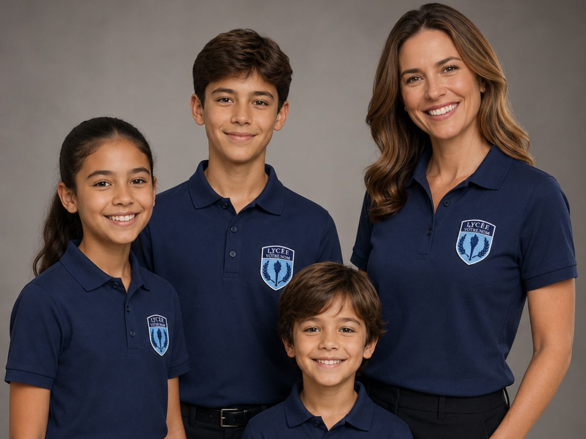 Embroidered school polo and hoodie from the Foundation programme